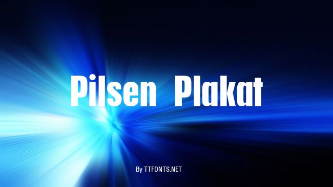 Pilsen Plakat example