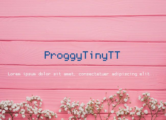 ProggyTinyTT example
