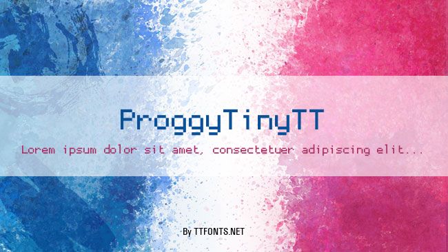 ProggyTinyTT example