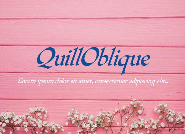 QuillOblique example