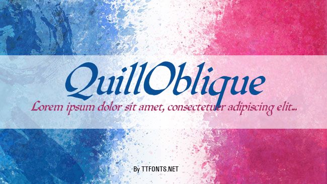 QuillOblique example