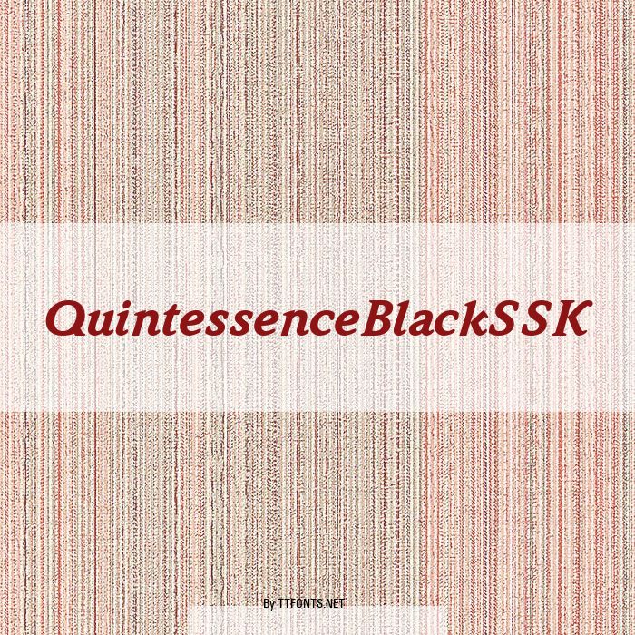 QuintessenceBlackSSK example