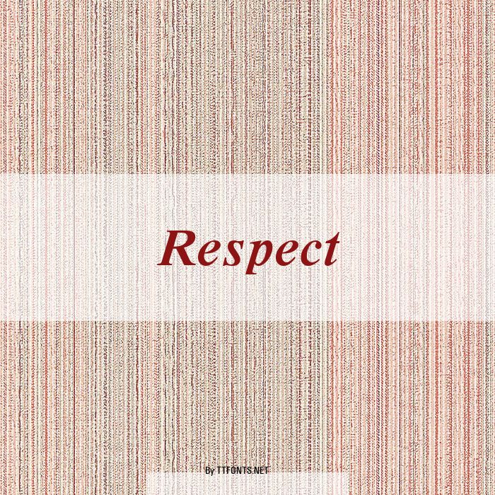 Respect example