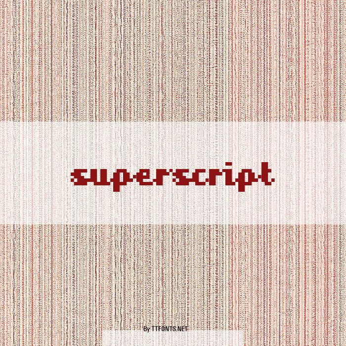 superscript example