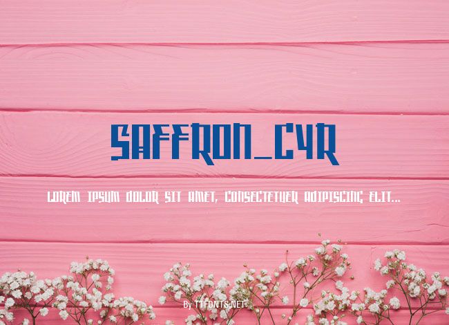 Saffron_Cyr example