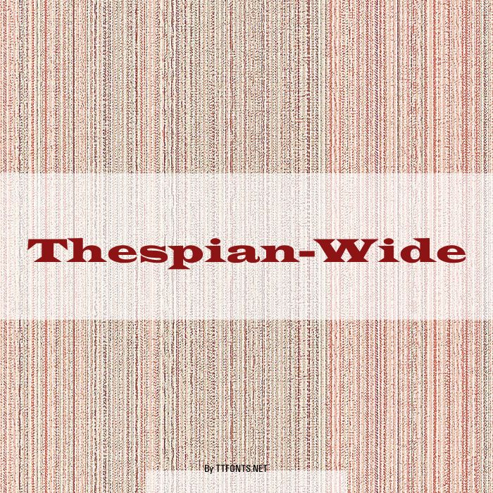 Thespian-Wide example