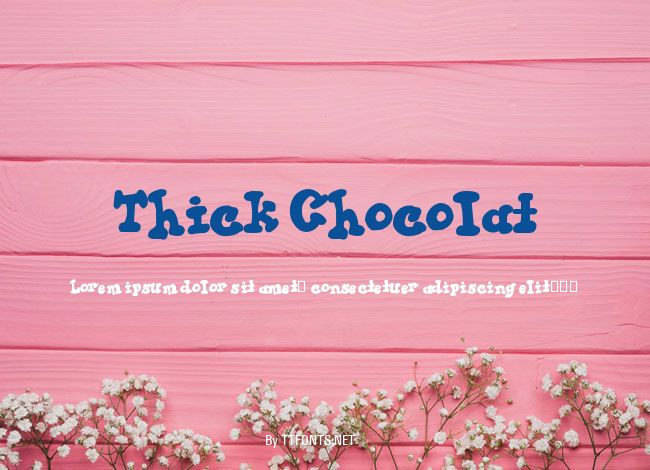 Thick Chocolat example