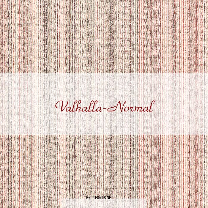 Valhalla-Normal example