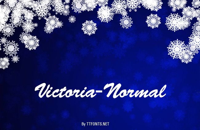 Victoria-Normal example