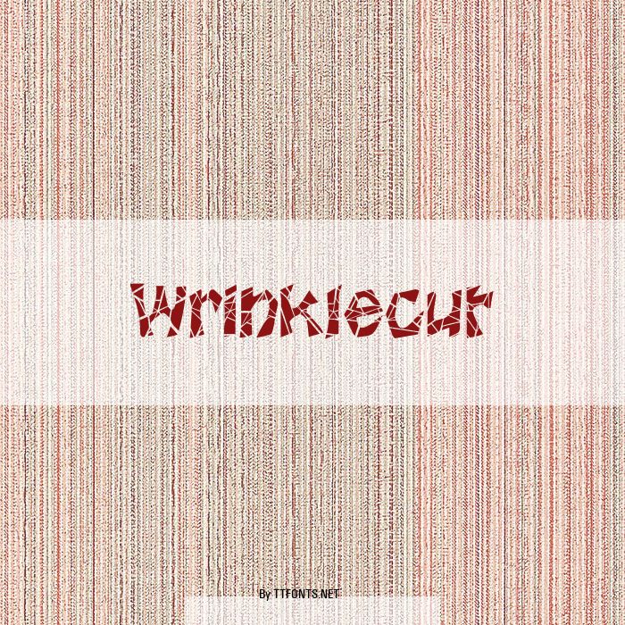 Wrinklecut example