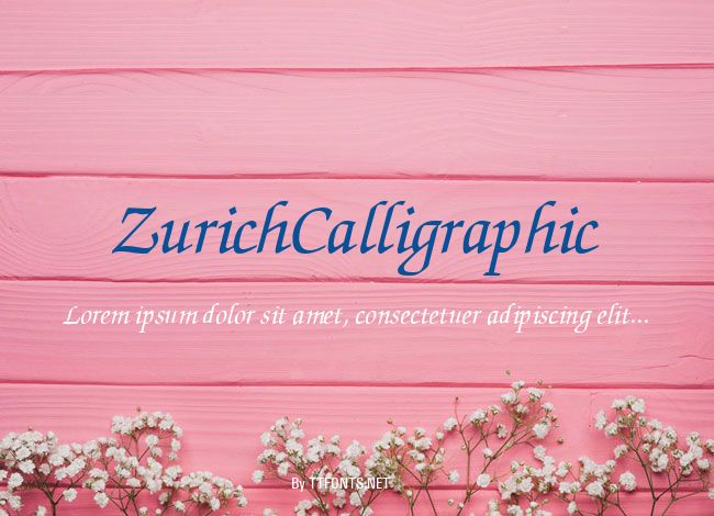 ZurichCalligraphic example