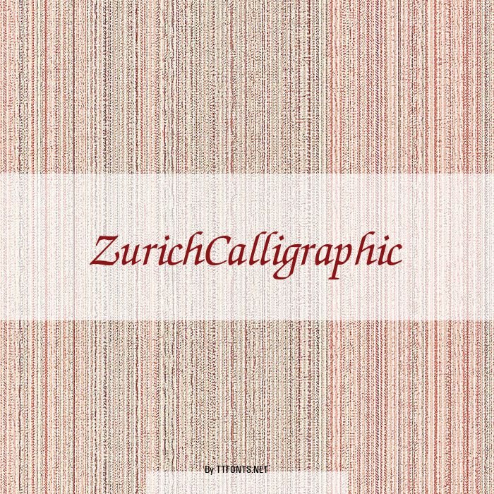 ZurichCalligraphic example