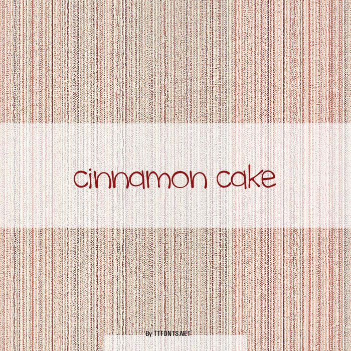 cinnamon cake example