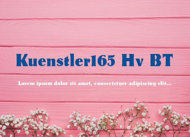 Kuenstler165 Hv BT example