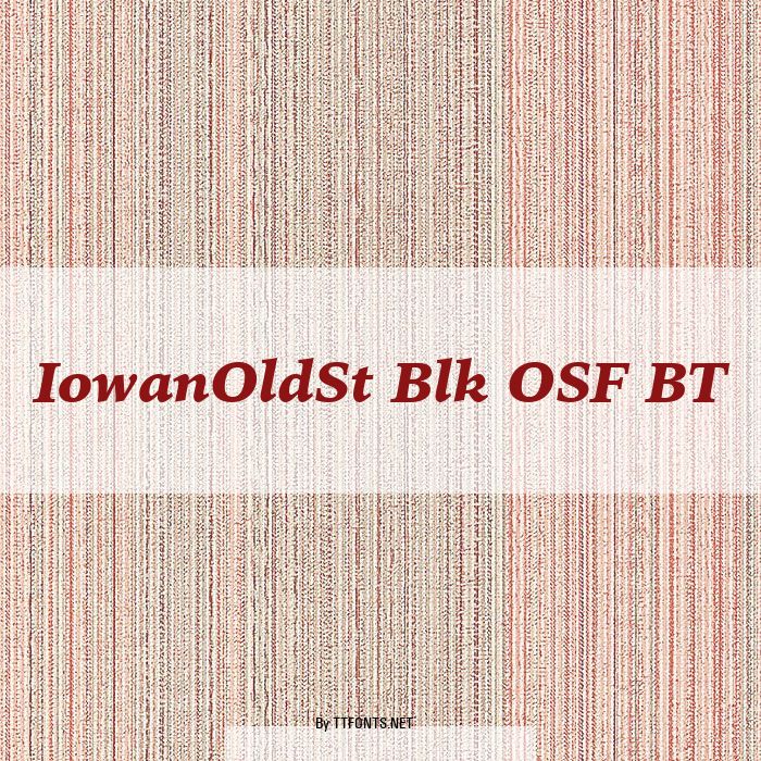 IowanOldSt Blk OSF BT example