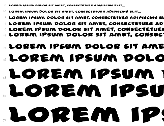 #44 Font Expanded Wasserfall 
