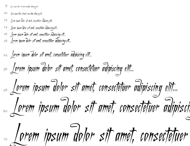 A Charming Font Italic Водопад 