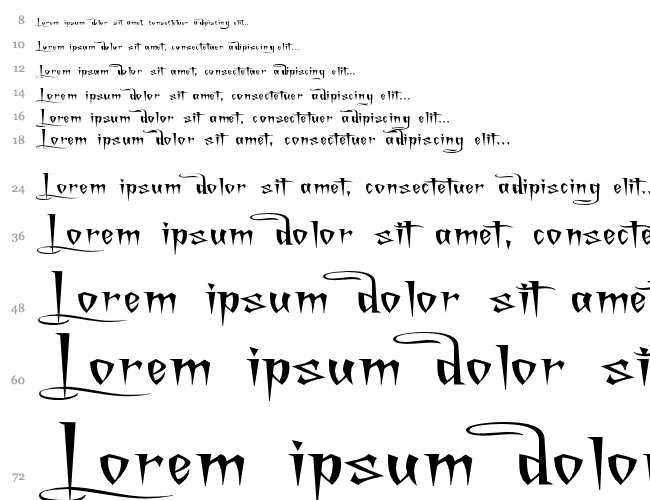 A Charming Font Superexpanded Wasserfall 