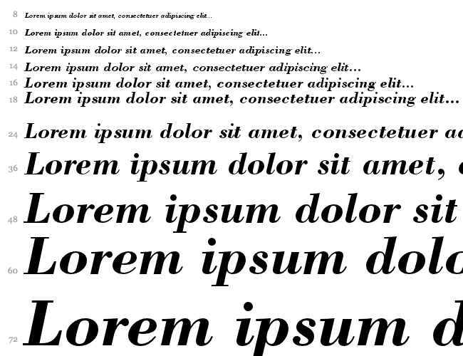 Bodoni Cascade 