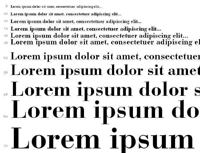 Bodoni Recut OldStyle SSi Водопад 