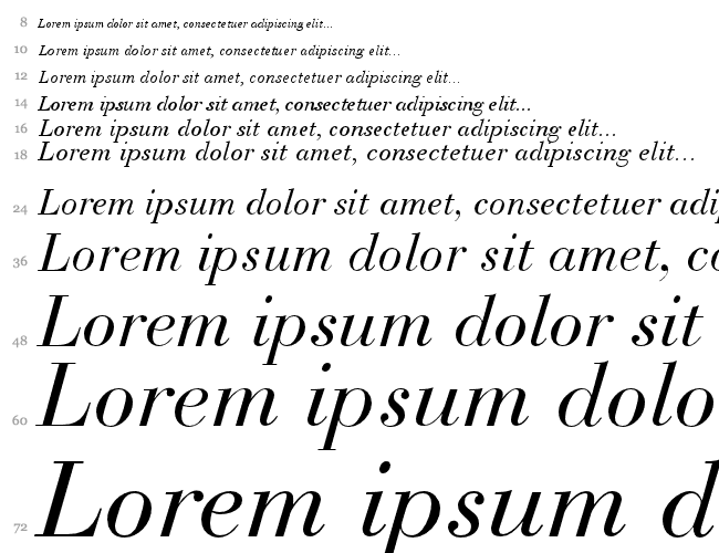 Bodoni Recut OldStyle SSi Водопад 