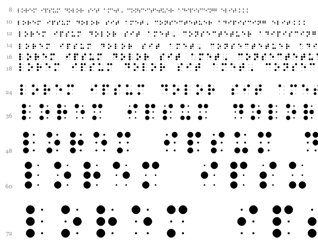 Braille from EDITPC Waterfall 