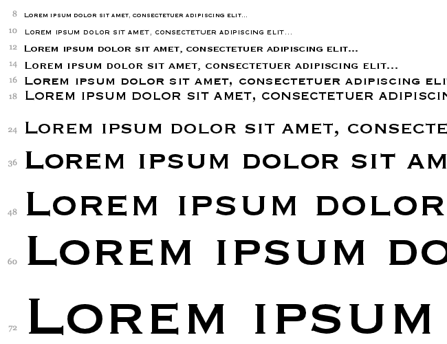 Copperplate Condensed SSi Wasserfall 