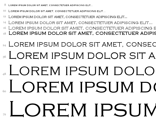 Copperplate Gothic Light Водопад 