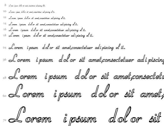 Coronet-SemiBold-Italic Ho Cascada 