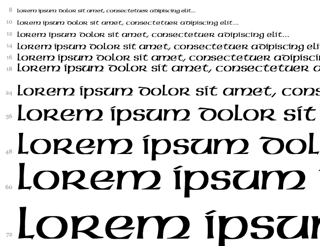 Colonial-Uncial Wasserfall 