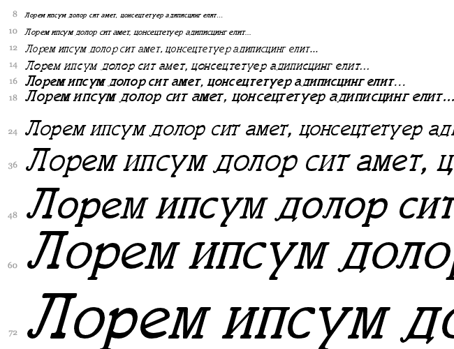 Cyrillic Cascata 