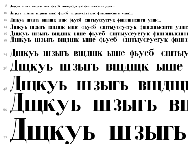 Cyrillic-Bold Cascata 