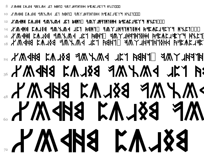 Dwarven Runes Cascata 