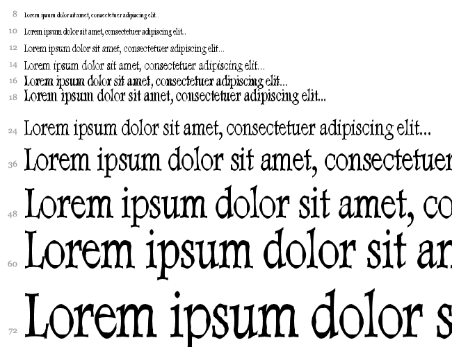 Dweebo Gothic Condensed Водопад 