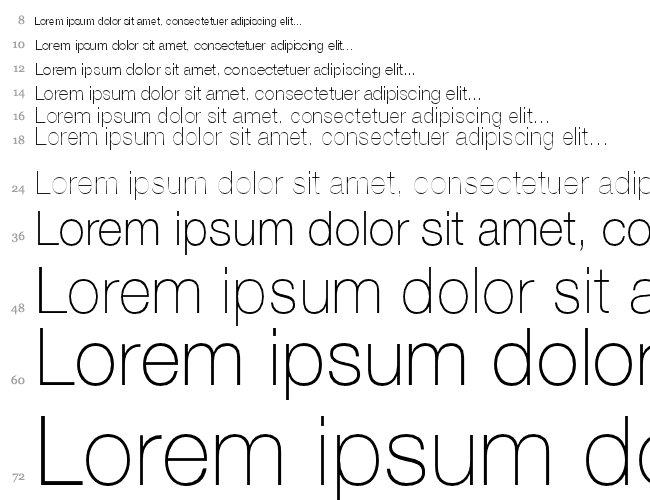 Helvetica 35 Thin Cascata 