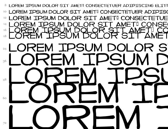 Imperfect font Waterfall 