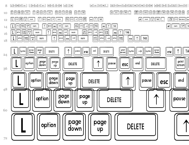 Keyboard KeysCn Condensed Cascata 