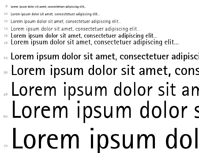 Libre Sans Serif SSi Cascata 