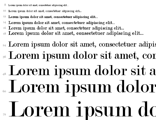 Modern No. 20 Font