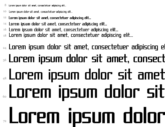 SF Theramin Gothic Condensed Водопад 