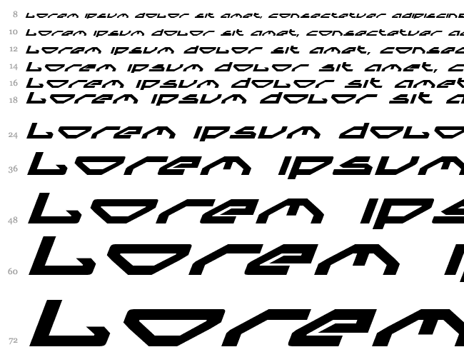 Spylord Bold Expanded Italic Waterfall 