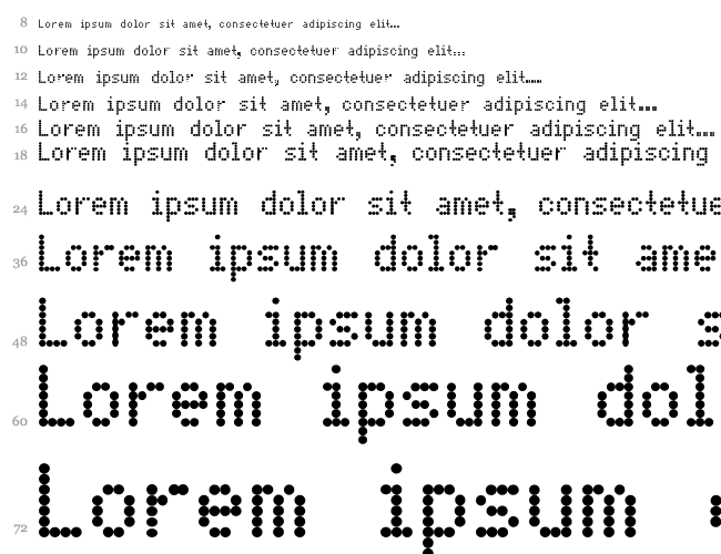 Free Fonts Dot Matrix