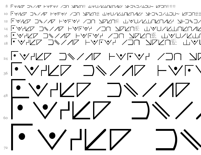 Futurama Alien Alphabet Two Waterfall 