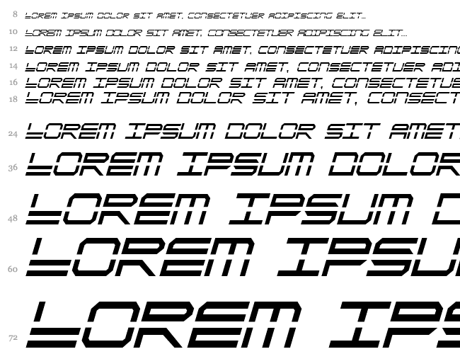 QuickStrike Italic Condensed Cascade 