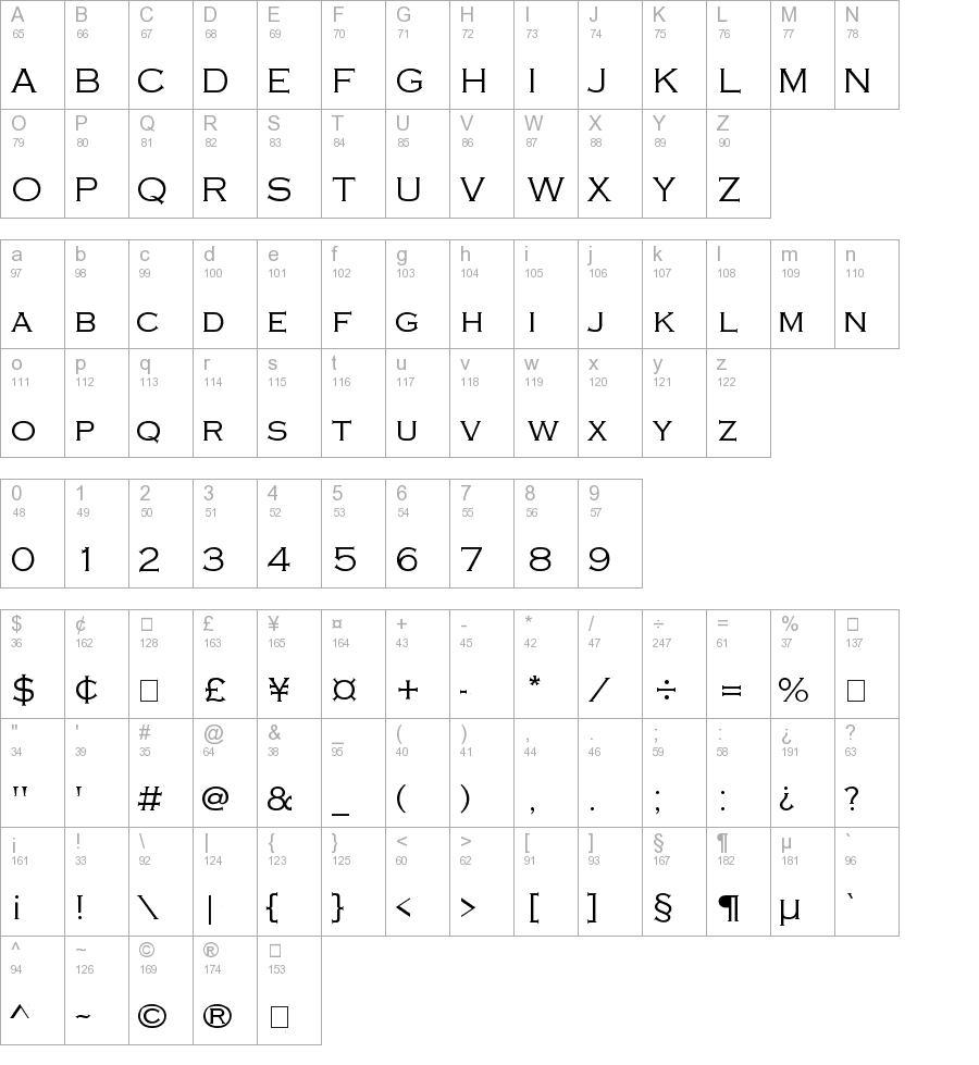 Copperplate Regular Font Free Download