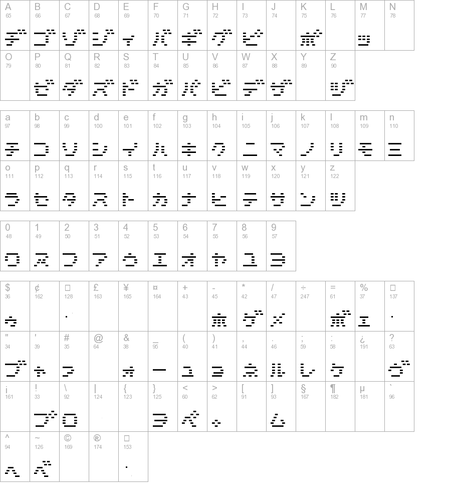 D3 DigiBitMapism Katakana Thin