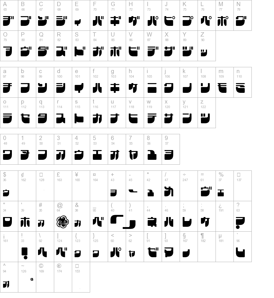 Frigate Katakana