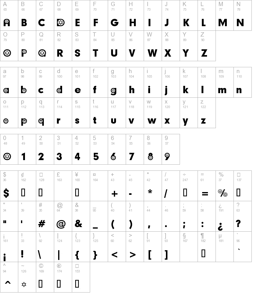 hebrew-participants-regular-truetype-font