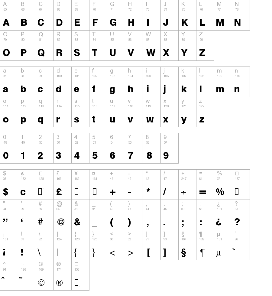 helbablackdbnormal font