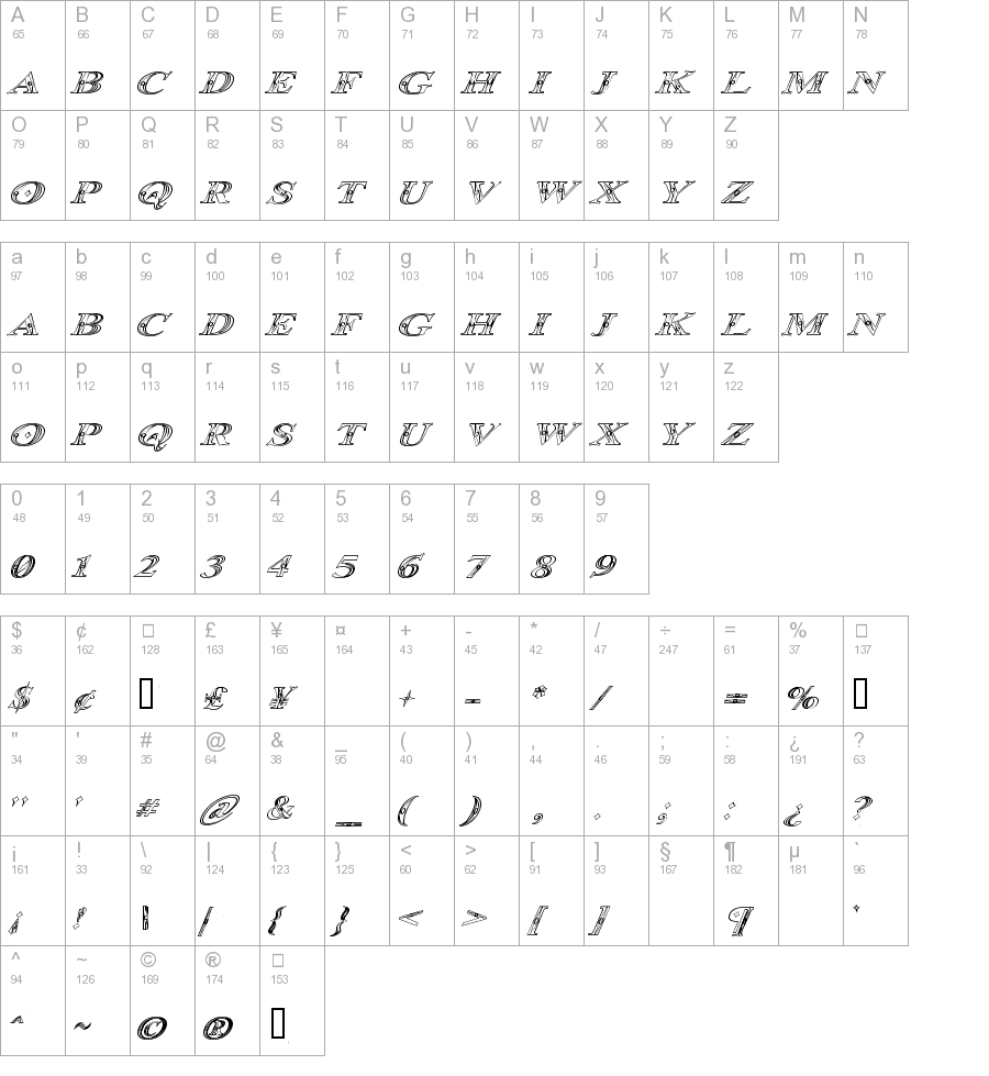 Occoluchi Italic Outline